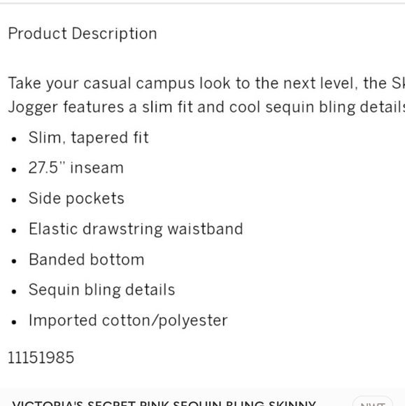 Love PINK Joggers Set 5 Pc Set - Picture 5 of 12